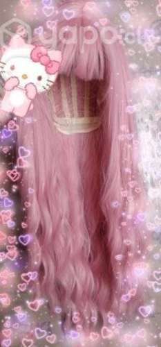 Peluca rosa
