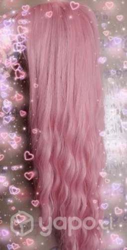 Peluca rosa