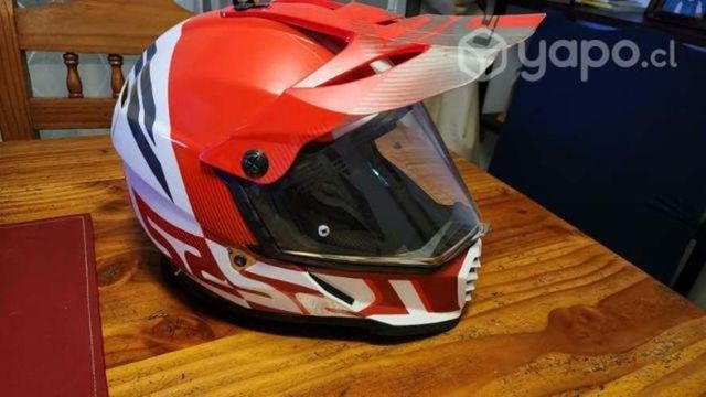 Casco Moto Ls2 Mx 436 Evo Blanco Rojo