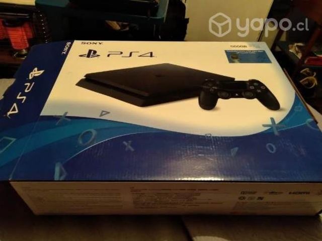 Play Station 4 slim 500 gb 2 controles 6 juegos