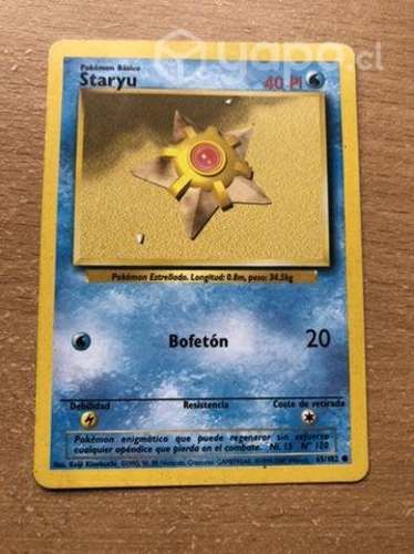 Carta Pokemon Staryu 1ra Ed. Base set 1999