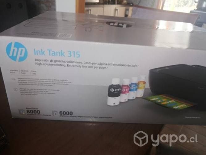 Hp ink tank 315 nueva, sellada