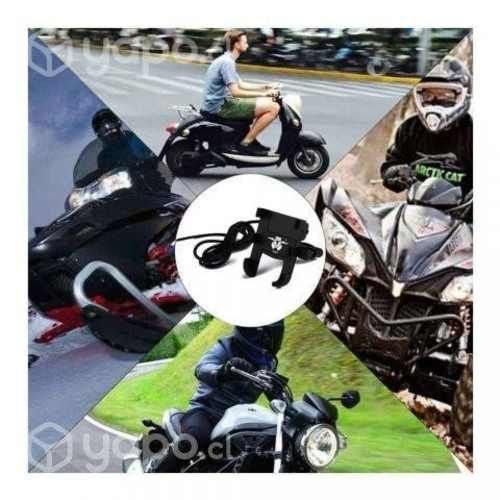 Soporte Celular Para Moto Metál Con Cargador USB