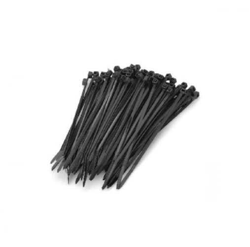 Amarra Plástica Negra 15Cm