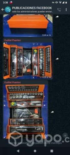 Caja Metálica De Herramientas 85 Piezas Plegable