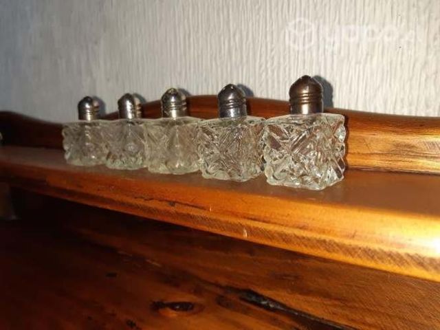 Antiguos Mini saleros tapas de plata