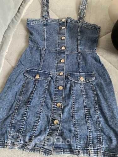 Vestido jeans y chaqueta jeans
