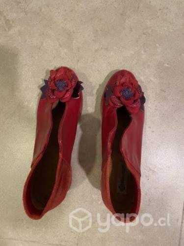 Zapatos Rojos Gaytan Cuero