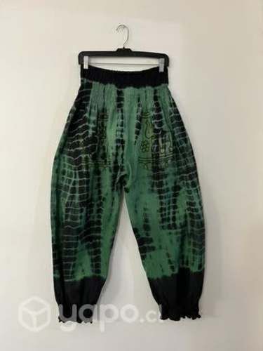 Pantalón Hindu Con Bolsillo Talla 2xl/3xl Verde