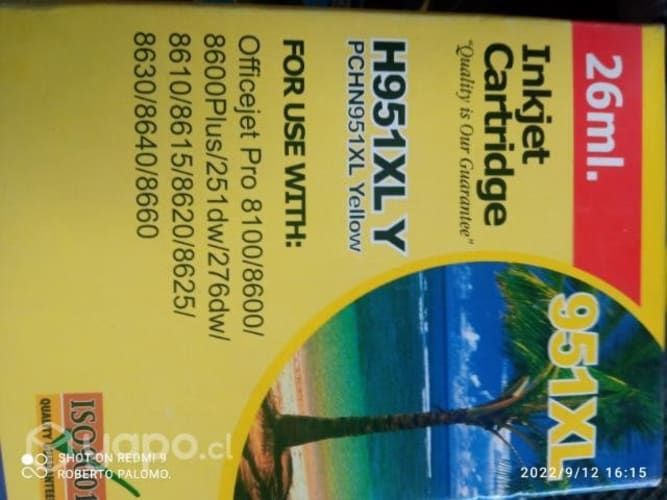 Packs de tintas HP 950xl y colores alternativas