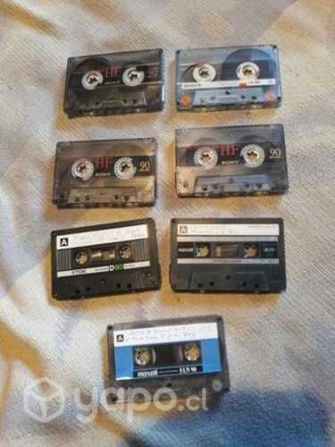 Cassettes de audio 90 minutos varias marcas