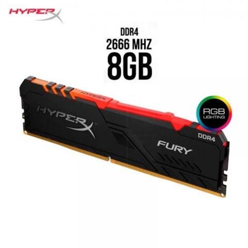 Memoria RAM Gamer RGB. Para PC. 8 Gb / DDR4 / 2666