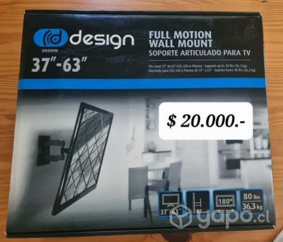Soporte para TV 37" a 63" articulado