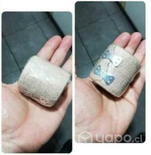 Caja 12 Vendas Elásticas Con 2 Ganchos Metálicos