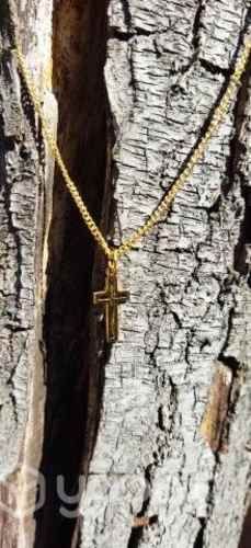 Collar cruz acero inoxidable