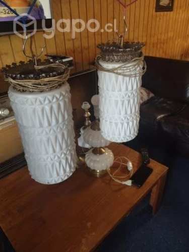 Par de lámparas colgantes antiguas