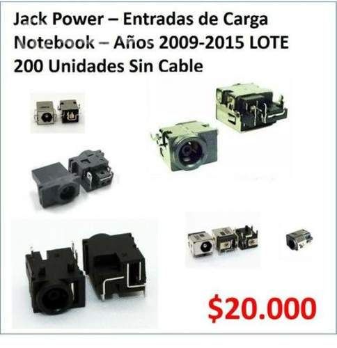 Jack Power Entradas de Carga Notebook 2009-2015