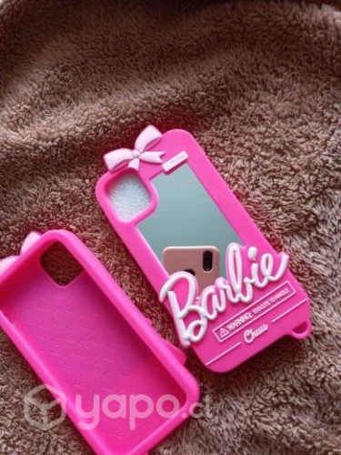 Forro barbie con espejo (iphone 11)