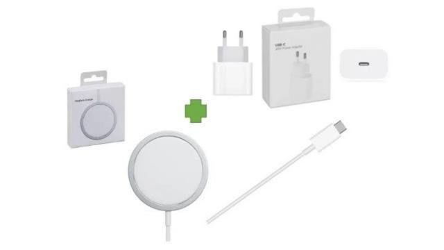 Cargador Inalámbrico de iPhone 11 12 13+adaptador