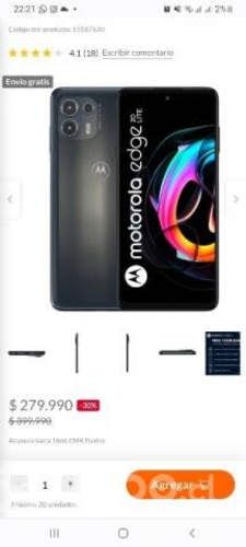 Celular motorola edge 20 lite