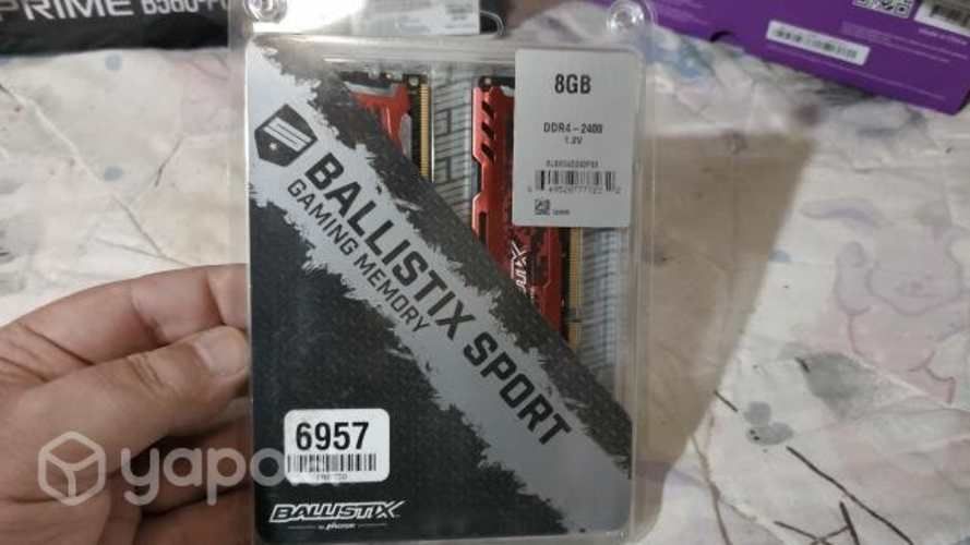 Ram Crucial 16gb ddr4 2400mhz y otros componentes