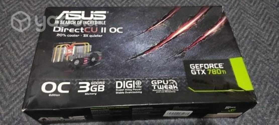 Tarjeta de video asus nvidia gtx 780ti 3gb