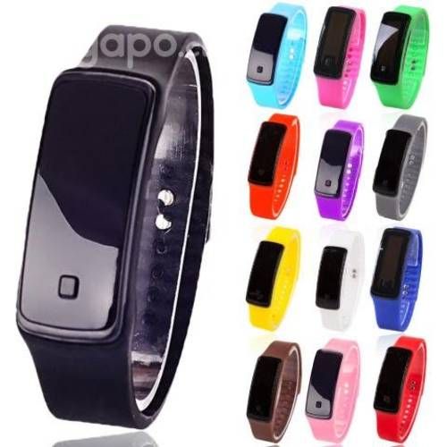 Reloj Pulsera Digital Led Sport Unisex de Silicona