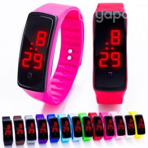 Reloj Pulsera Digital Led Sport Unisex de Silicona