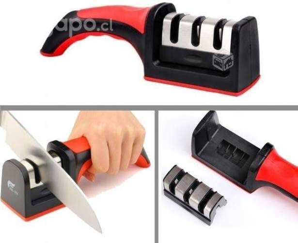Afilador de Cuchillos de 3 Ranuras Desmontable