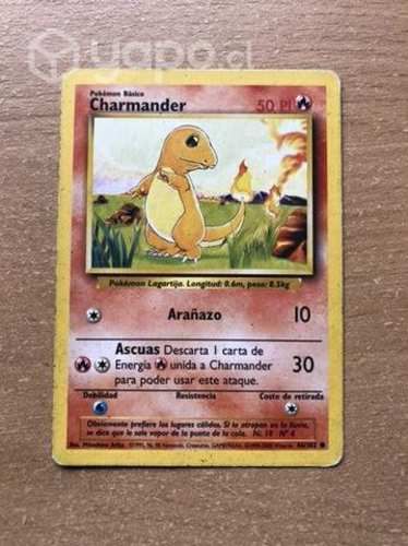 Carta Pokemon Chamander 1ra Ed. Base set 1999