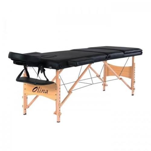 Camilla de Madera 3 Cuerpos Portátil Multipropósit