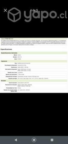 Multifuncional canon pixma mg3110