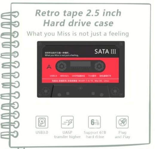 CASE original para disco duro o SSD. USB 3.0