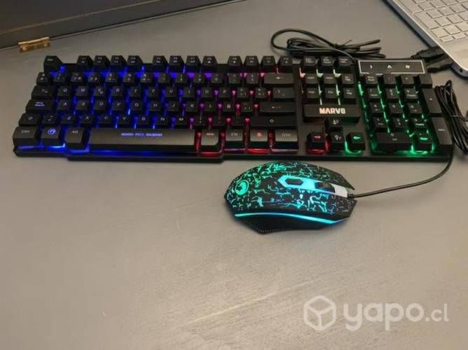 Teclado y mouse gamer SIN USO