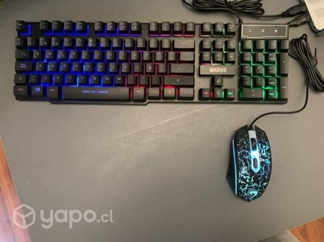 Teclado y mouse gamer SIN USO