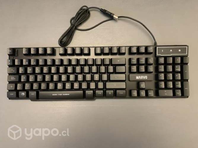 Teclado y mouse gamer SIN USO