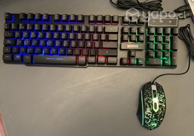 Teclado y mouse gamer SIN USO