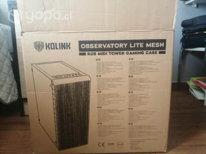 Gabinete gamer nuevo en su caja