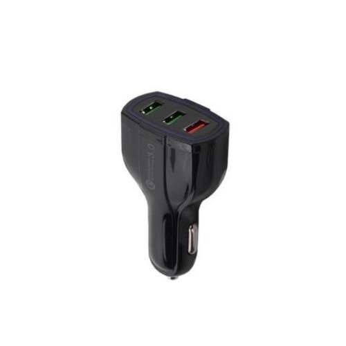 Cargador de Celular Triple Usb 3.5A y 18W Auto 12V