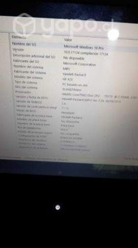 Notebook Hp 420 En Desarme Operativo