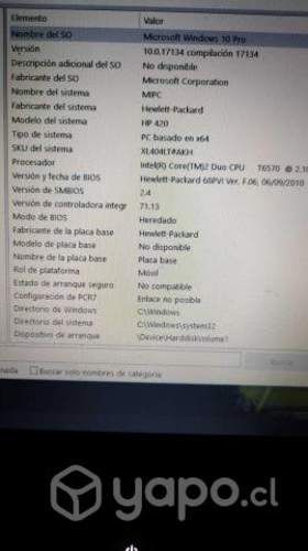 Notebook Hp 420 En Desarme Operativo