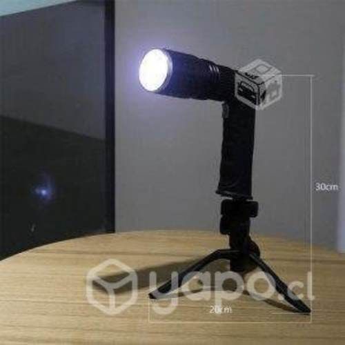 Linterna Led T6 Recargable Tipo Pistola con Atril