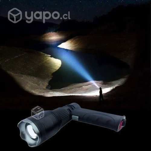 Linterna Led T6 Recargable Tipo Pistola con Atril