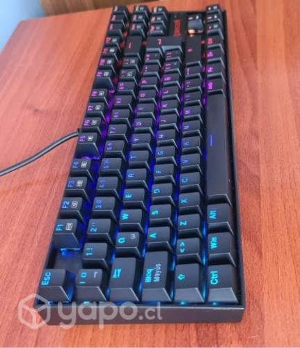 Teclado Gamer Mecanico Redragon RGB Kumara