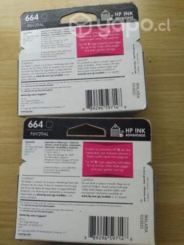 tintas de impresora hp originales