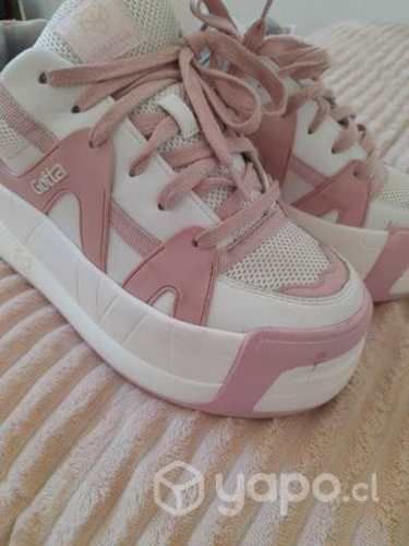 Zapatillas gotta rosadas con plataforma