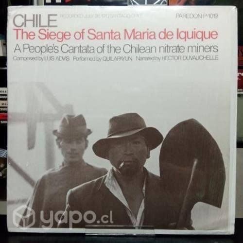 Vinilo Lp Quilapayun Cantata Santa Maria de
