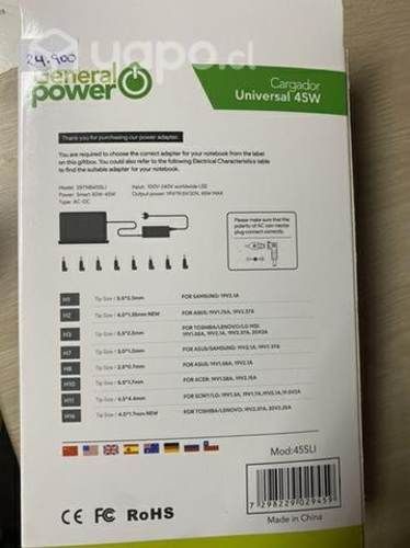 Cargador universal de notebook