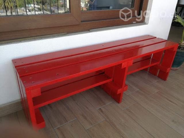 Banqueta rustica de madera