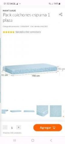 Colchón para cama, nuevo